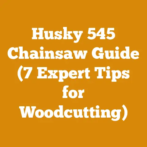 Husky 545 Chainsaw Guide (7 Expert Tips for Woodcutting)