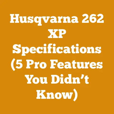 Husqvarna 262 XP Specifications (5 Pro Features You Didn’t Know)