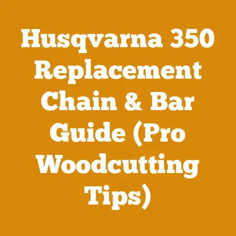 Husqvarna 350 Replacement Chain & Bar Guide (Pro Woodcutting Tips)