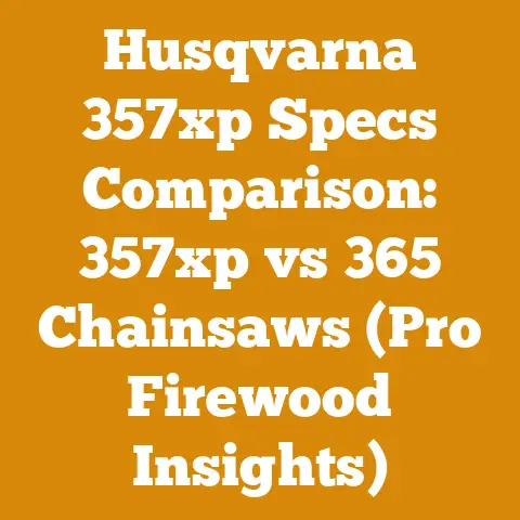 Husqvarna 357xp Specs Comparison: 357xp vs 365 Chainsaws (Pro Firewood Insights)
