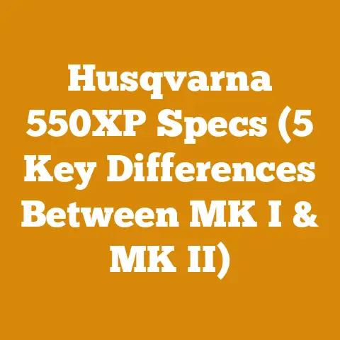 Husqvarna 550XP Specs (5 Key Differences Between MK I & MK II)