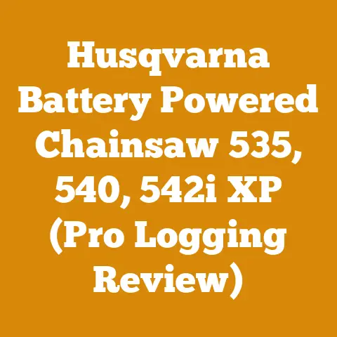 Husqvarna Battery Powered Chainsaw 535, 540, 542i XP (Pro Logging Review)