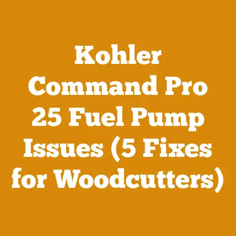 Kohler Command Pro 25 Fuel Pump Issues (5 Fixes for Woodcutters)