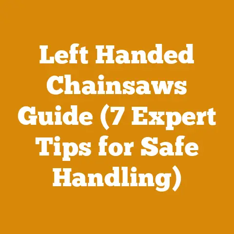 Left Handed Chainsaws Guide (7 Expert Tips for Safe Handling)