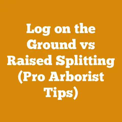 Log on the Ground vs Raised Splitting (Pro Arborist Tips)