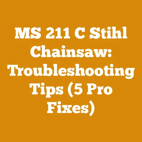 MS 211 C Stihl Chainsaw: Troubleshooting Tips (5 Pro Fixes)