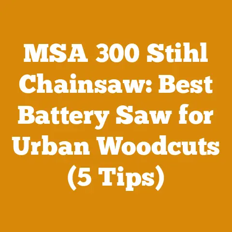 MSA 300 Stihl Chainsaw: Best Battery Saw for Urban Woodcuts (5 Tips)