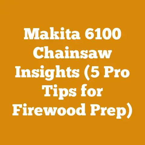 Makita 6100 Chainsaw Insights (5 Pro Tips for Firewood Prep)