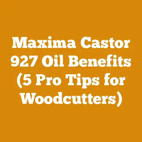 Maxima Castor 927 Oil Benefits (5 Pro Tips for Woodcutters)
