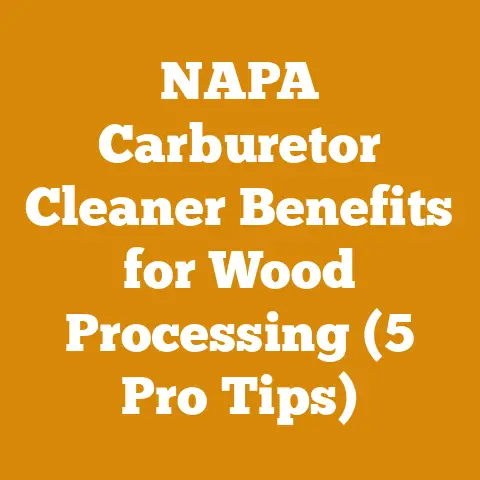 NAPA Carburetor Cleaner Benefits for Wood Processing (5 Pro Tips)