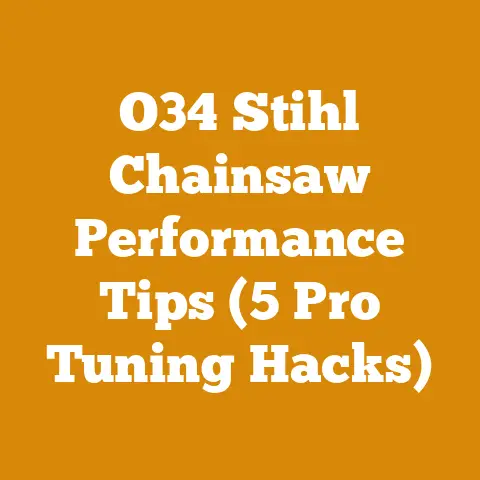 O34 Stihl Chainsaw Performance Tips (5 Pro Tuning Hacks)
