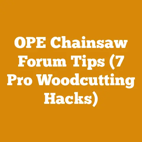 OPE Chainsaw Forum Tips (7 Pro Woodcutting Hacks)