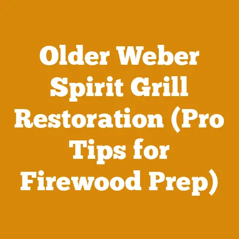 Older Weber Spirit Grill Restoration (Pro Tips for Firewood Prep)