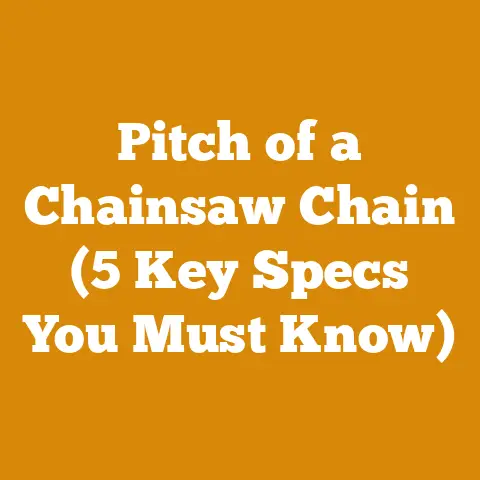 Pitch of a Chainsaw Chain (5 Key Specs You Must Know)