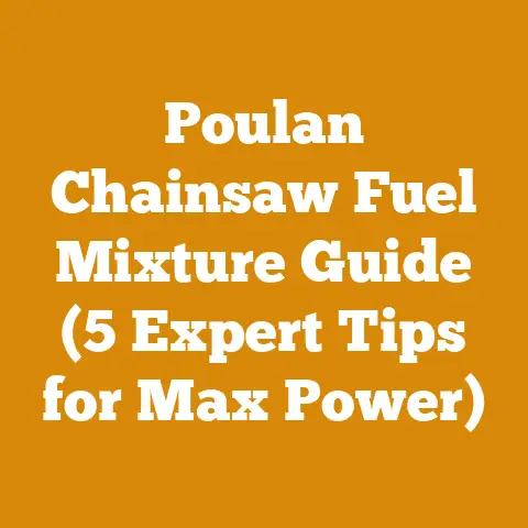 Poulan Chainsaw Fuel Mixture Guide (5 Expert Tips for Max Power)
