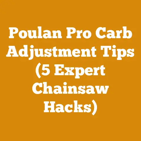 Poulan Pro Carb Adjustment Tips (5 Expert Chainsaw Hacks)