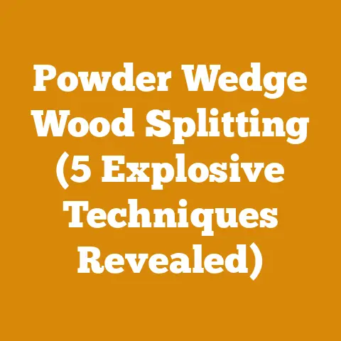 Powder Wedge Wood Splitting (5 Explosive Techniques Revealed)