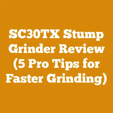 SC30TX Stump Grinder Review (5 Pro Tips for Faster Grinding)