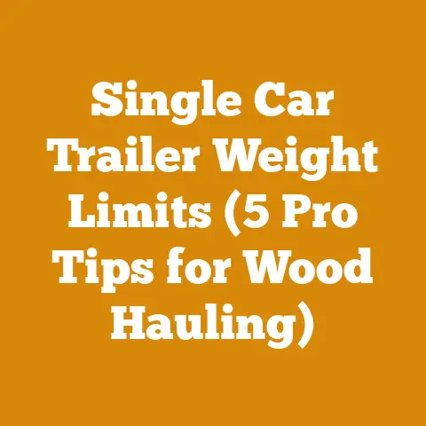 Single Car Trailer Weight Limits (5 Pro Tips for Wood Hauling)