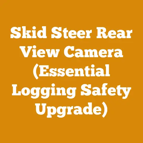 Skid Steer Rear View Camera (Essential Logging Safety Upgrade)