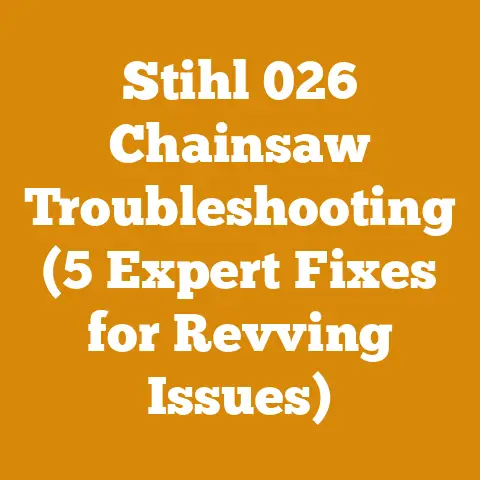 Stihl 026 Chainsaw Troubleshooting (5 Expert Fixes for Revving Issues)