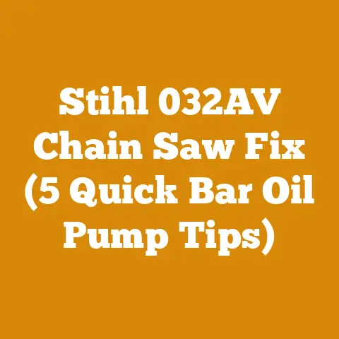 Stihl 032AV Chain Saw Fix (5 Quick Bar Oil Pump Tips)