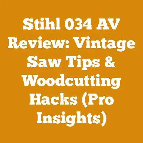 Stihl 034 AV Review: Vintage Saw Tips & Woodcutting Hacks (Pro Insights)