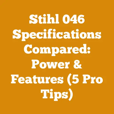 Stihl 046 Specifications Compared: Power & Features (5 Pro Tips)