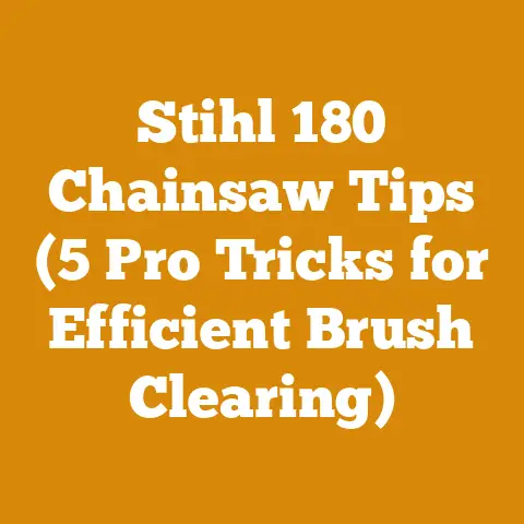 Stihl 180 Chainsaw Tips (5 Pro Tricks for Efficient Brush Clearing)