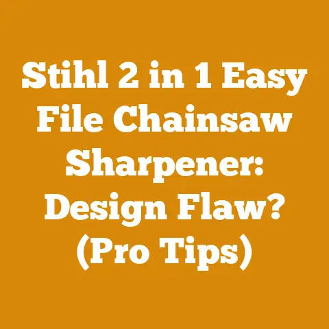 Stihl 2 in 1 Easy File Chainsaw Sharpener: Design Flaw? (Pro Tips)