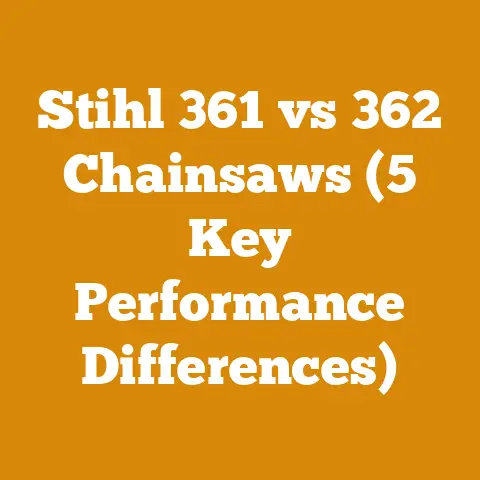 Stihl 361 vs 362 Chainsaws (5 Key Performance Differences)