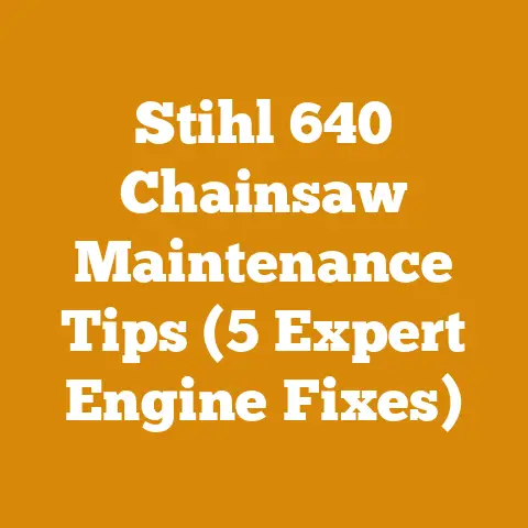 Stihl 640 Chainsaw Maintenance Tips (5 Expert Engine Fixes)