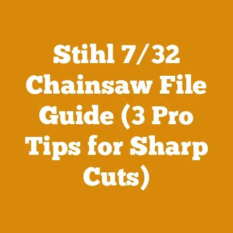 Stihl 7/32 Chainsaw File Guide (3 Pro Tips for Sharp Cuts)