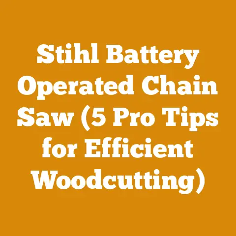 Stihl Battery Operated Chain Saw (5 Pro Tips for Efficient Woodcutting)
