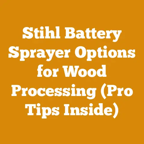 Stihl Battery Sprayer Options for Wood Processing (Pro Tips Inside)