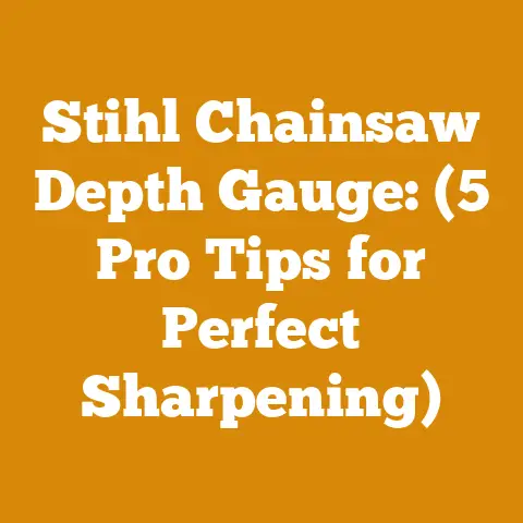 Stihl Chainsaw Depth Gauge: (5 Pro Tips for Perfect Sharpening)