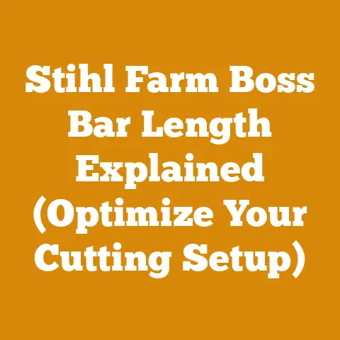 Stihl Farm Boss Bar Length Explained (Optimize Your Cutting Setup)
