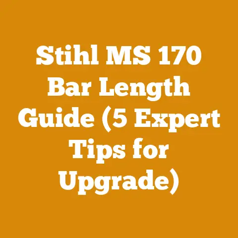 Stihl MS 170 Bar Length Guide (5 Expert Tips for Upgrade)