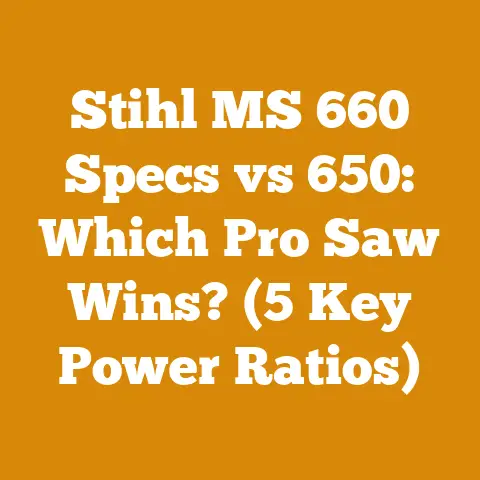 Stihl MS 660 Specs vs 650: Which Pro Saw Wins? (5 Key Power Ratios)