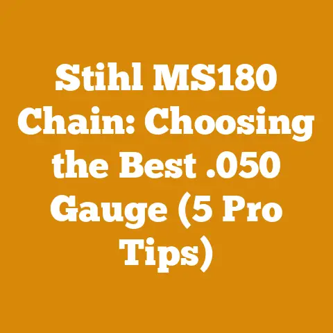 Stihl MS180 Chain: Choosing the Best .050 Gauge (5 Pro Tips)