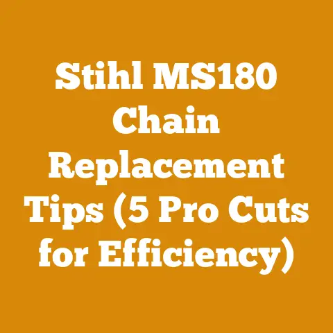 Stihl MS180 Chain Replacement Tips (5 Pro Cuts for Efficiency)