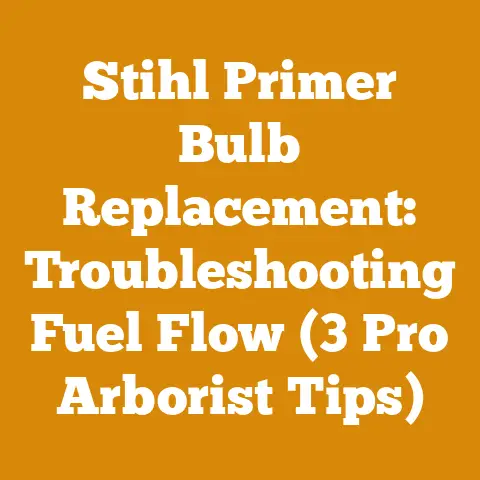 Stihl Primer Bulb Replacement: Troubleshooting Fuel Flow (3 Pro Arborist Tips)