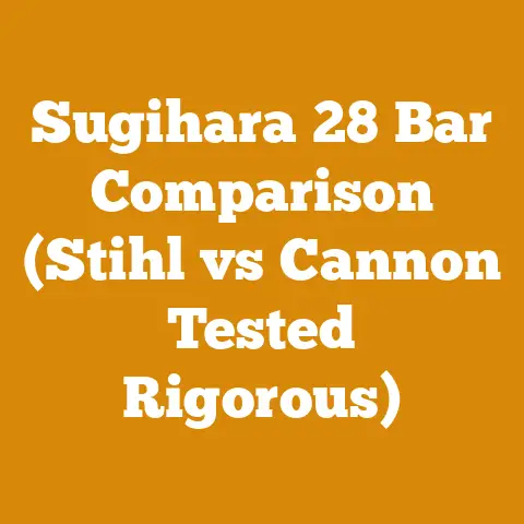 Sugihara 28 Bar Comparison (Stihl vs Cannon Tested Rigorous)