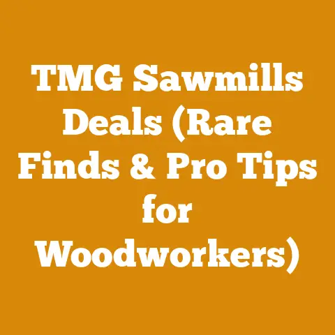 TMG Sawmills Deals (Rare Finds & Pro Tips for Woodworkers)