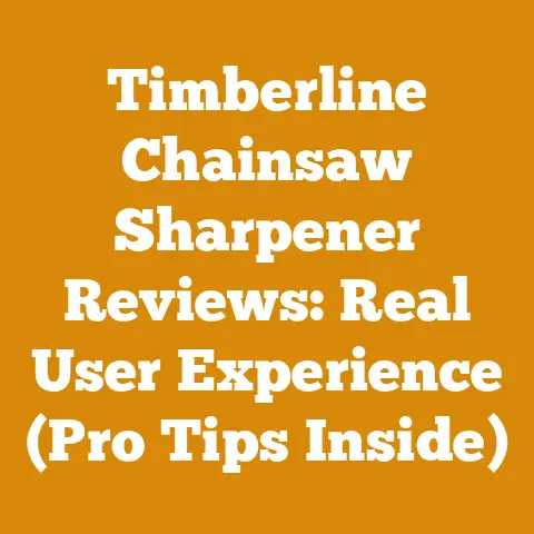 Timberline Chainsaw Sharpener Reviews: Real User Experience (Pro Tips Inside)