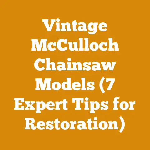 Vintage McCulloch Chainsaw Models (7 Expert Tips for Restoration)