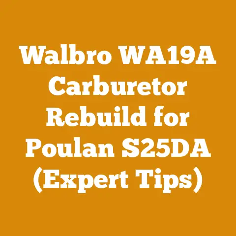 Walbro WA19A Carburetor Rebuild for Poulan S25DA (Expert Tips)