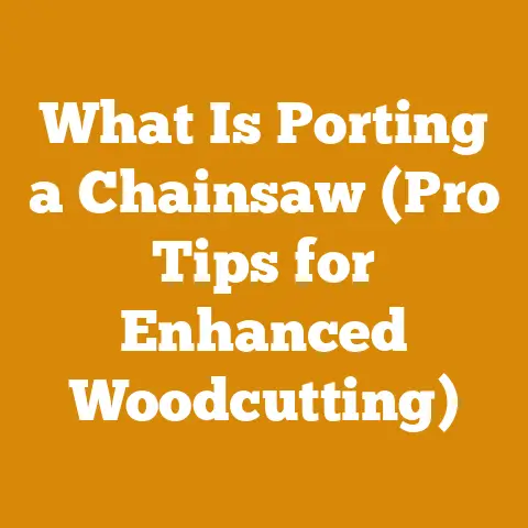 What Is Porting a Chainsaw (Pro Tips for Enhanced Woodcutting)