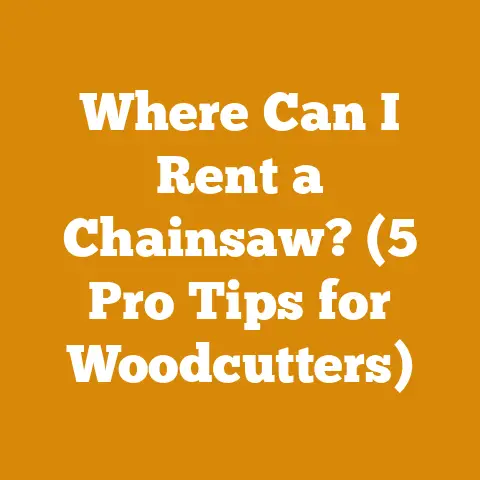 Where Can I Rent a Chainsaw? (5 Pro Tips for Woodcutters)