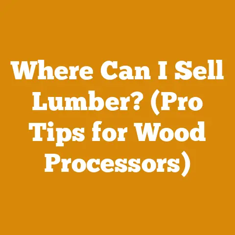 Where Can I Sell Lumber? (Pro Tips for Wood Processors)